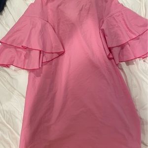 Zara size small pink flutter sleeve dress